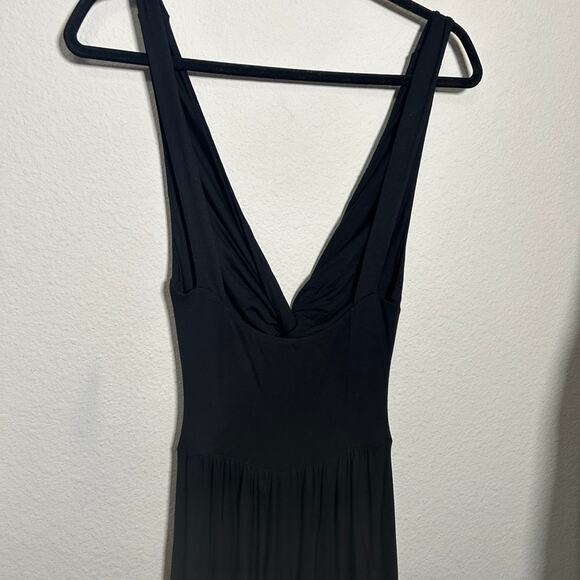 NEW Free People Beach Harlow Twist Front Wide Leg Jumpsuit Black XS Oversized - Picture 8 of 10